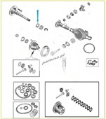 Simering vnější hřídele,zadní náprava 4856336 Jeep Wrangler YJ,TJ